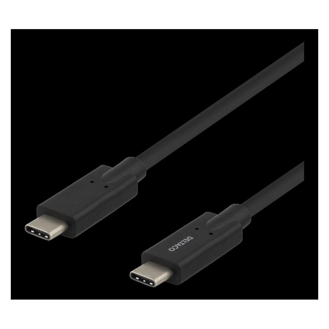 Deltaco USB-C - USB-C kabelis, 5Gbit (2 m, USB 3.2 Gen 1) (USBC-1503M)