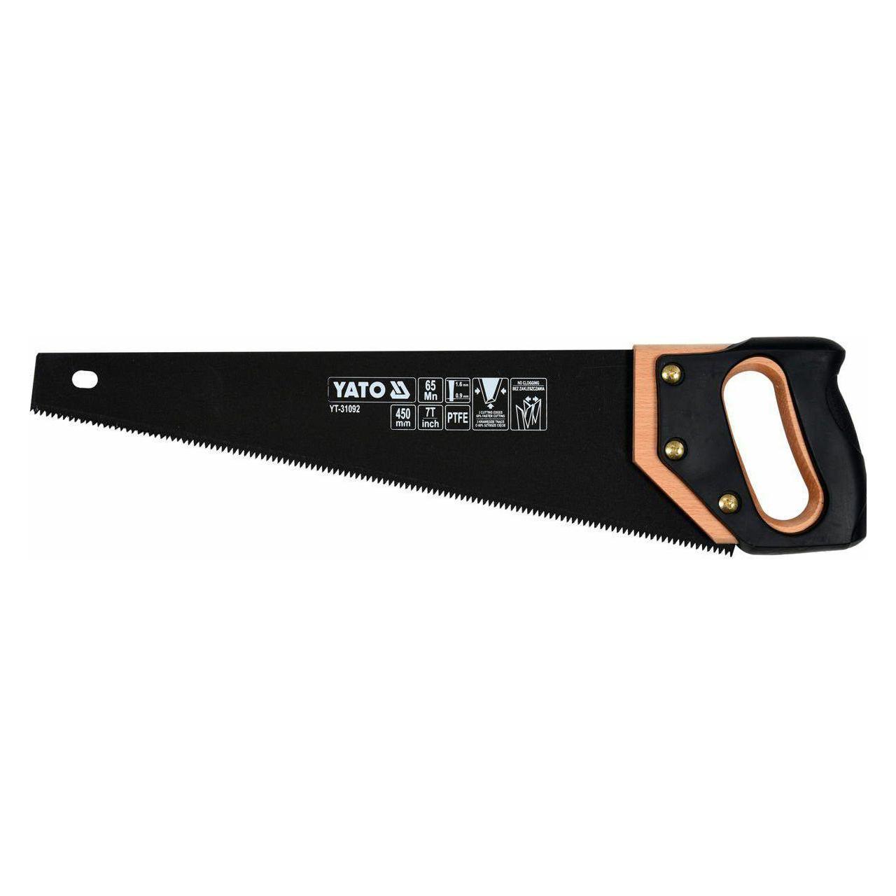 Toya Hand-Säge Fuchsschwanz Holz Bau Säge 450 mm Sägeblatt (YT-31092)