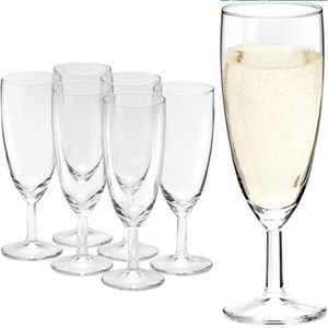 Van-Well Sektgläser Royalty 4434036, 180ml, mit Füllstrich, 6 Stück