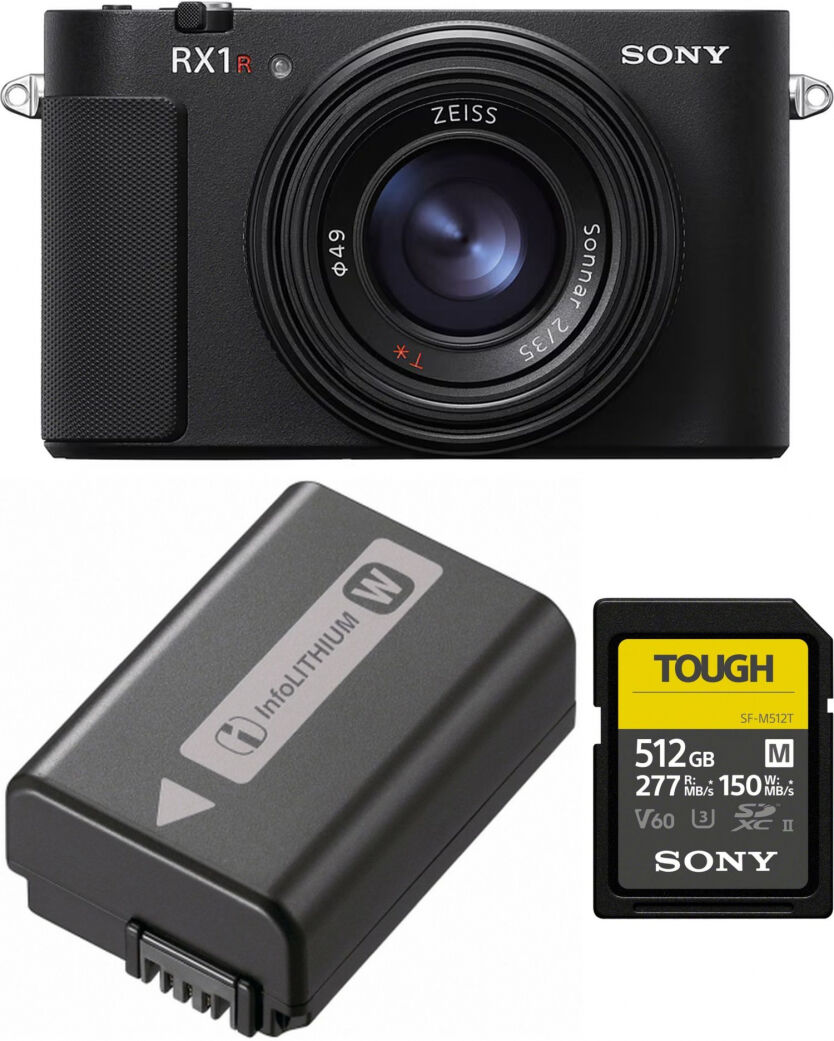 DSC-RX1R III + Sony NP-FW50 Akku + Sony SDXC 512GB Tough UHS-II