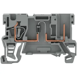 Wago 769-238/281-410 1-Leiter/1-Pin-Bauelement-Basisklemme,mit Diode 1N4007,Anode links,grau 769238281410  - 100 Stück