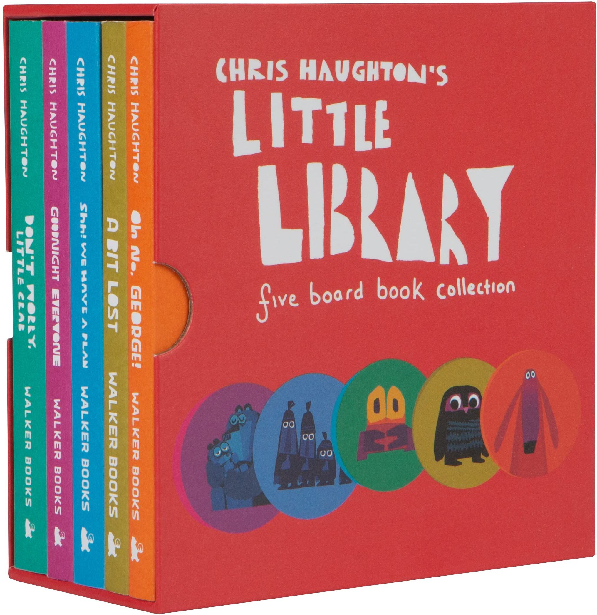 Walker Books Chris Haughtons Little Library 5 Board Books Collection Set