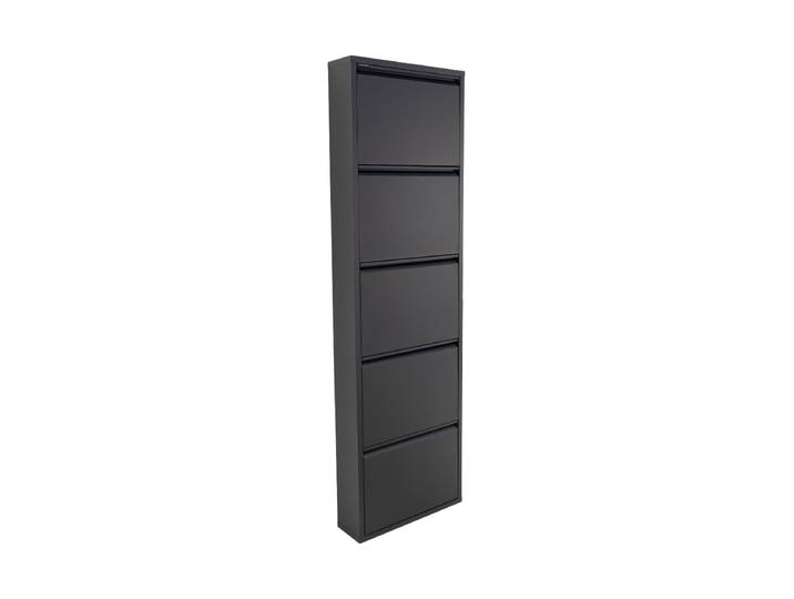 Design Schuhschrank „Billy 5“ Schwarz Spinder Design