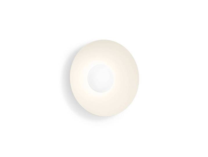 Wever & Ducré Lighting Wandleuchte Clea 1.0, dimmbar, creme / amber, für Wohn- / Esszimmer, Aluminium