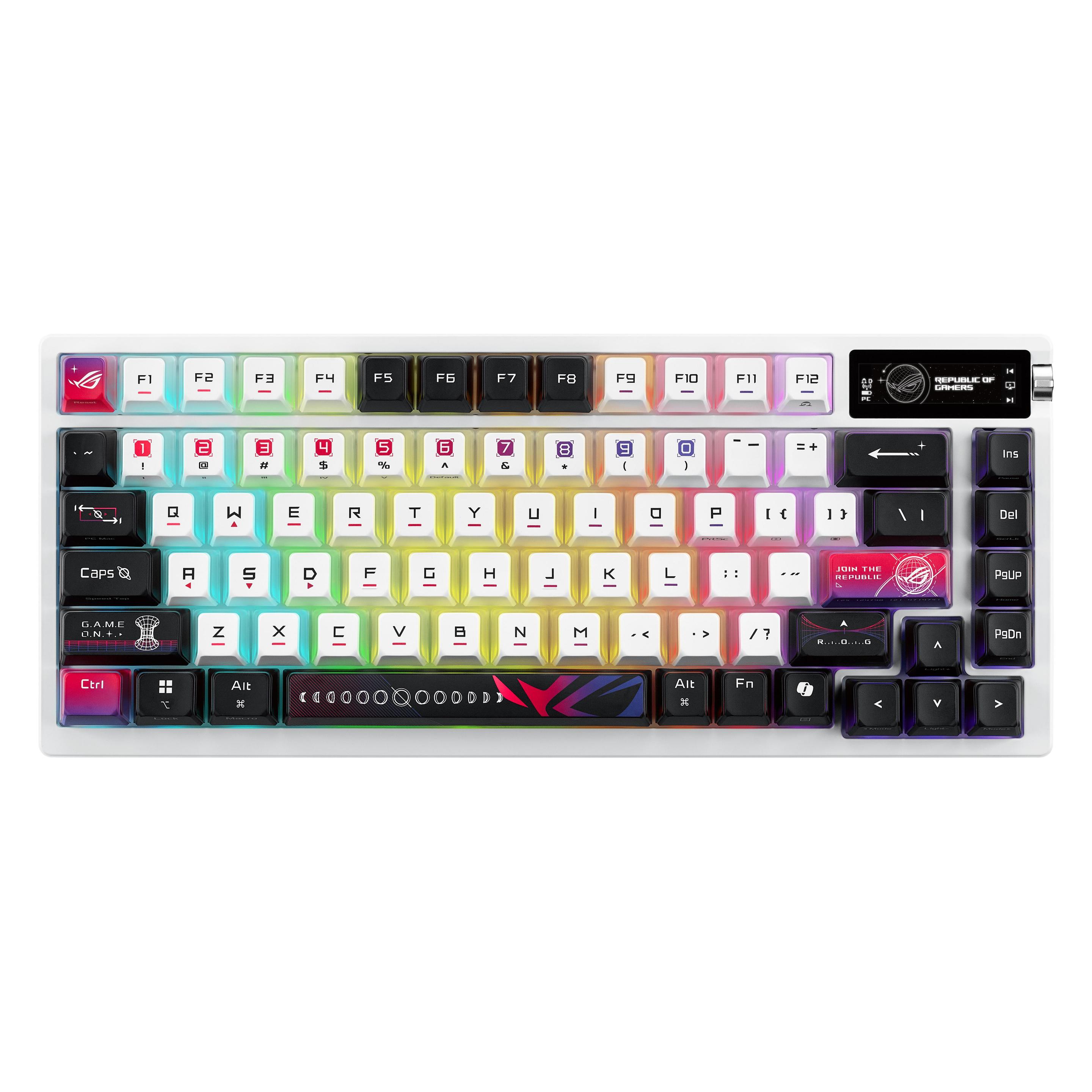 ASUS ROG Azoth X (US, Kabelgebunden, Kabellos) (90MP044F-BKUA30)
