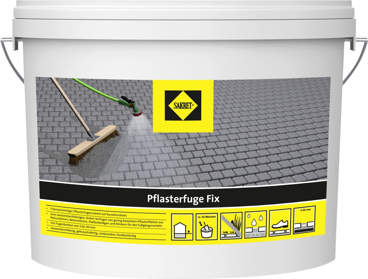 SAKRET Pflasterfuge Fix grau 10 kg