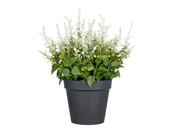 Kunstblume Salvia Superba Typ B 40 x 65 x 40cm Weiß