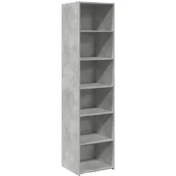 vidaXL Highboard Betongrau 45x41x185 cm Holzwerkstoff