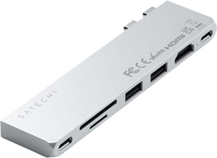 SATECHI Multiport-Adapter SATECHI USB-C Adapt. silver Slim ST-HUCPHSS