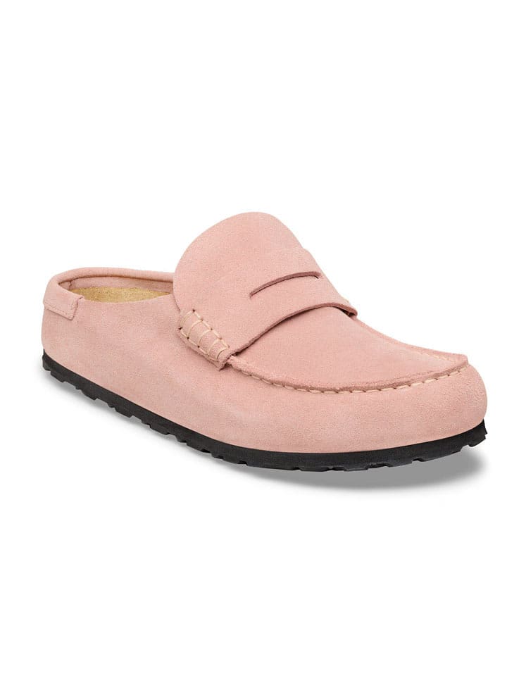 Birkenstock Leder-Mokassins "Naples Wrapped" in Rosa - 36
