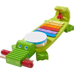 Haba Kinder-Musikinstrument 1302566001, Klang-Kroko aus Holz, ab 2 Jahre