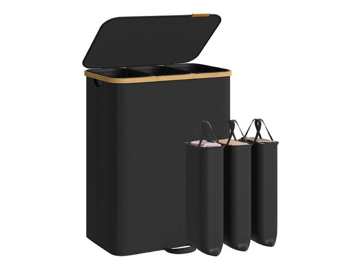 SONGMICS Wäschekorb black
