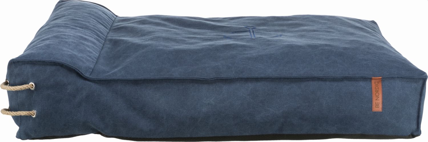 TRIXIEHEIMTIERBEDARF BE NORDIC Kissen Föhr, mit Rand, 120 x 90 cm, dunkelblau 16913135