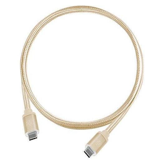 Silverstone USB USB-C Cable - USB-C 1 m Gold (SST-CPU06G-1000) (1 m, USB 3.2 Gen 2) (SST-CPU06G-1000)