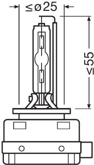 Osram Glühlampe, Nebelscheinwerfer Xenarc® Cool Blue® Intense D1s Next Gen (1 Stk.) 66140cbn