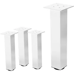 TISCHBEINE 4er Set I-Design H:42 cm Weiß 8x8 cm