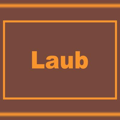 HB-Druck Laub Mülltrennung Schild mit Text waagerecht A4 Rückseite selbstklebend