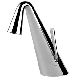 Gessi CONO Waschtisch-Einhebelmischer, ohne Ablaufgarnitur, Ausladung 122 mm, 45001706, Farbe: Metall Schwarz PVD
