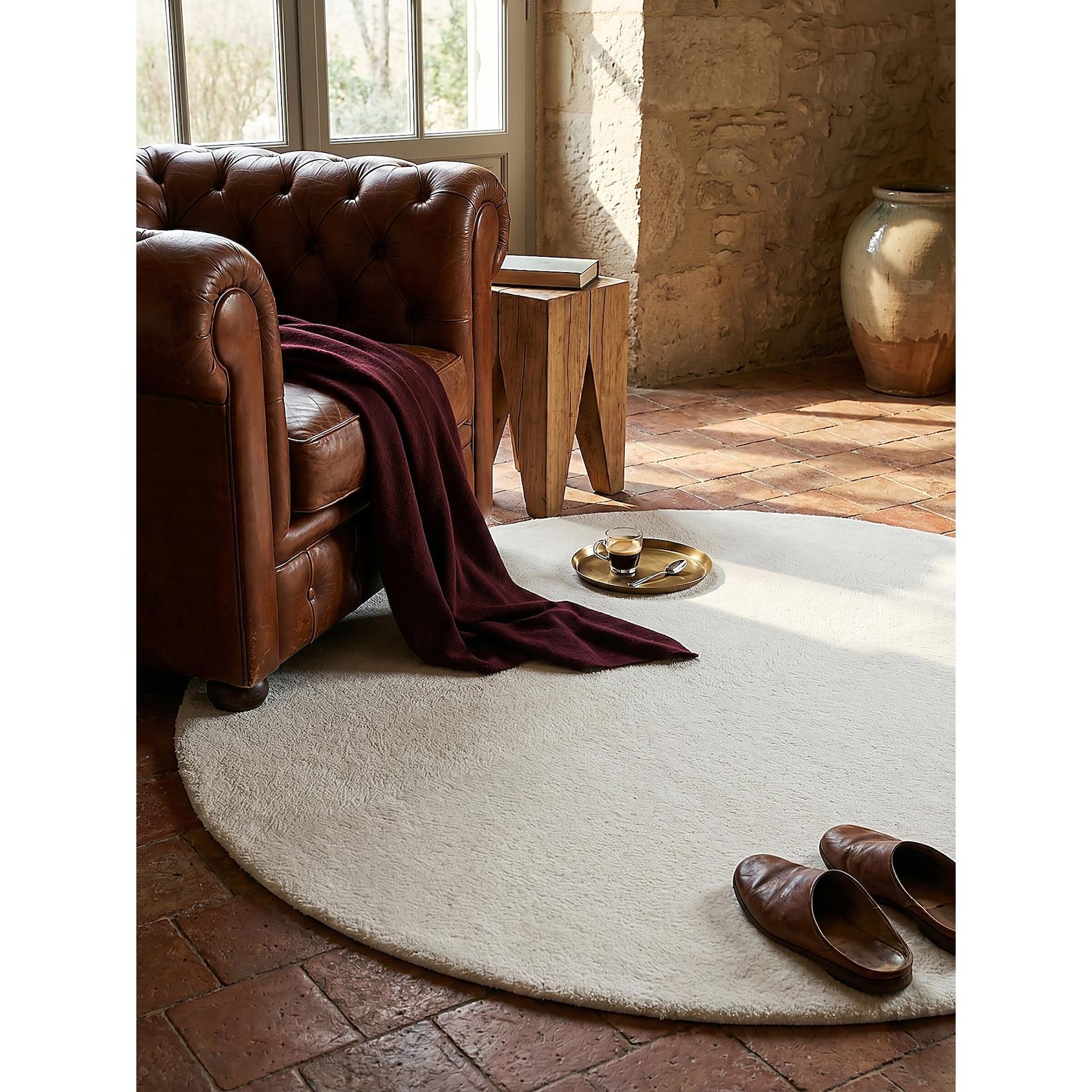 Teppich Antirutsch Creme 120x120 cm - DOUBS Kadima Design