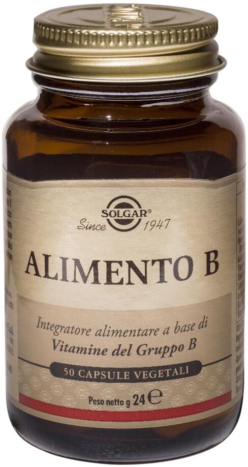 SOLGAR IT. MULTINUTRIENT SpA Solgar Alimento B 50 - Integratore di Vitamine del Gruppo B - 50 Capsule Vegetali