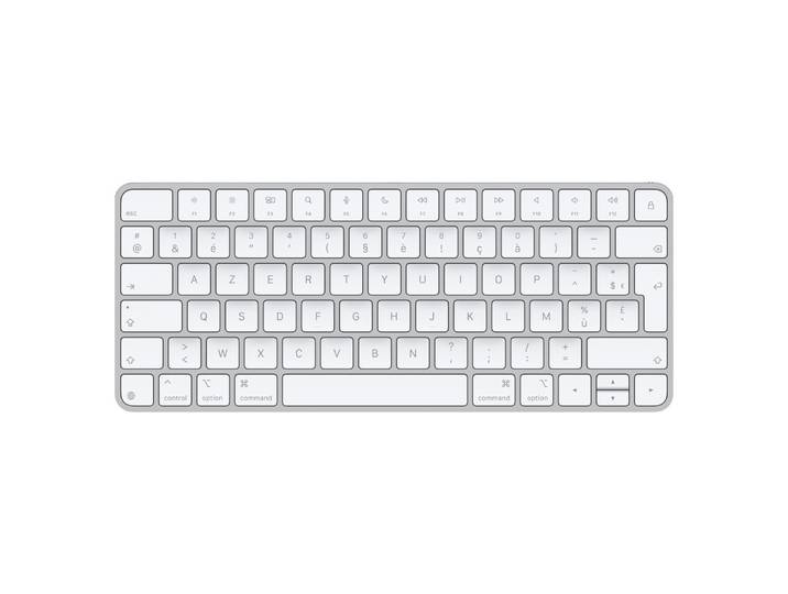 Apple Magic, Avec fil &sans fil, USB + Bluetooth, AZERTY, Blanc MXCL3F/A