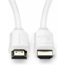MicroConnect HDMI – HDMI (1 m), Videokabel, Weiss
