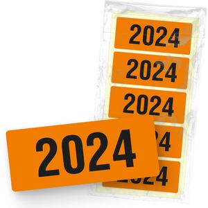 itenga Jahreszahlen 33105168, Aufkleber, 60 x 25mm, 50 Etiketten, Jahr 2024