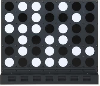 Costway Wall-mounted Jumbo 4-in-a-Row Game with Acrylic Discs-Black