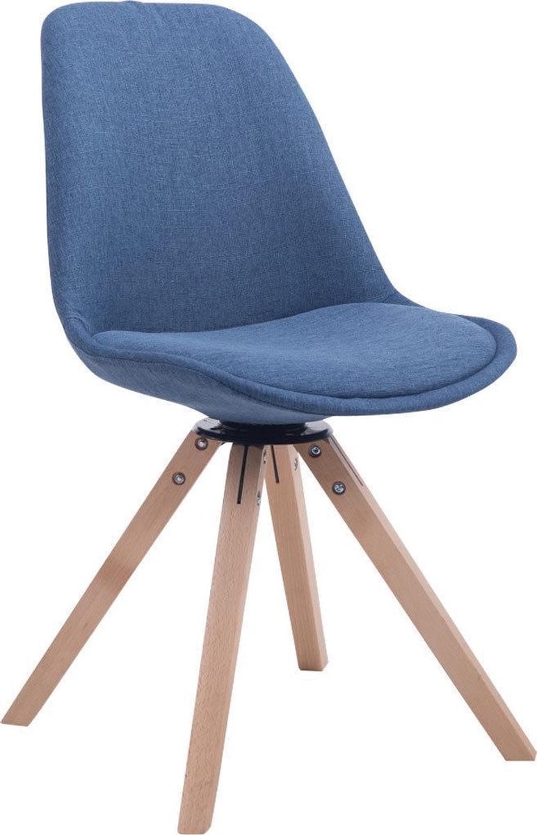 CLP Troyes Bezoekersstoel - Blauw stof