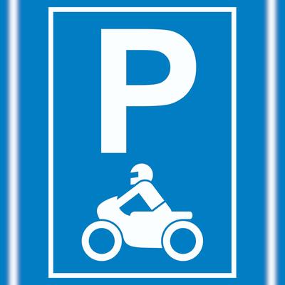 HB-Druck Motorrad Parkplatz Schild Biker Parkplatz A2 (420x594mm)