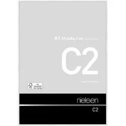 Nielsen Aluminium-Bilderrahmen C2  Weiß glanz / 59,4 x 84,1 (A1)
