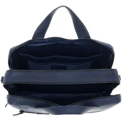 Leonard Heyden Heyden Den Haag laptoptas 2-vaks 15 inch - Blauw (17"), Notebooktasche, Blau