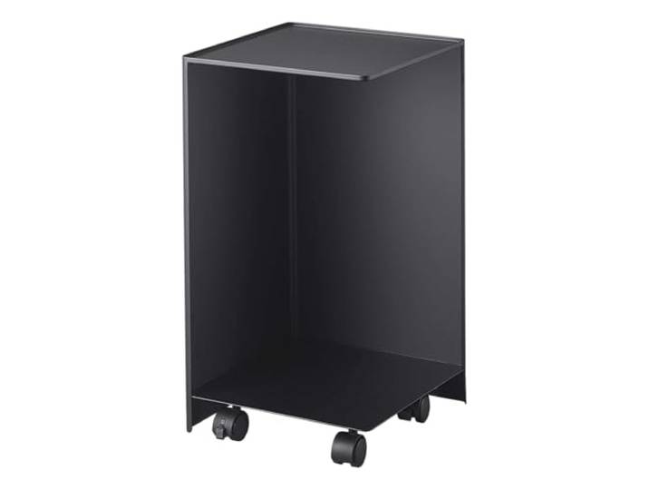 Yamazaki 5281 Tower Toilet Paper Holder with Caster\, Black\, Steel\, 23.5 x 23.5 x 43 cm