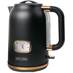 Muse MS030 BC Edelstahl Wasserkocher schwarz, Wasserkocher, Schwarz
