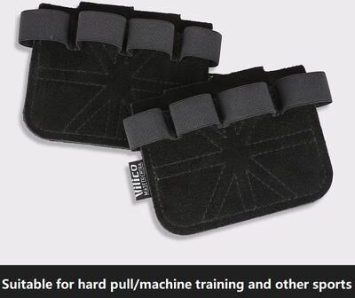 Market Central Palm Protection Training Gloves For Men & Women Workout Grip Support black