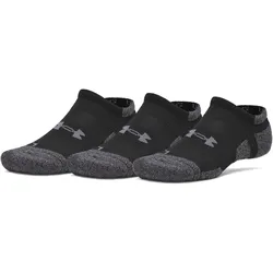 3er Pack UNDER ARMOUR Performance Tech Pro No-Show Socken 008 - ultimate black/ultimate black/castlerock L (42-47.5)