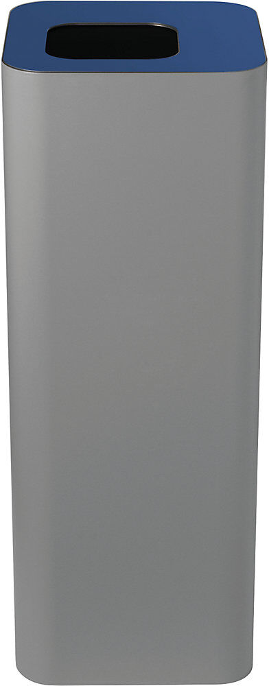 kaiserkraft Wertstoffsammler Pure, Volumen 60 l, grau / blau