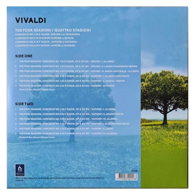 Bellevue Media The Four Seasons (180g Vinyl) (Alberto Lizzio, Antonio Vivaldi, Musici Di San Marco) (5711053021533)