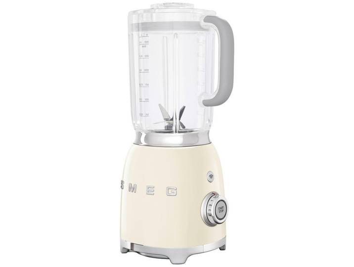 Smeg Standmixer, Creme, Metall, Kunststoff, 1.5 l, 19.7x39.7x16.3 cm, abnehmbare Klingen, abnehmbarer Mixbehälter, rutschfeste Füsse, Smoothie-Funktion, Ice-Crush-Funktion, Nachfüllöffnung im Deckel, abnehmbarer Soft-Touch-Deckel, Sicherheitsschaltung, verschiedene Geschwindigkeitsstufen, Pulse-Funktion, Messer aus Edelstahl, Kochgeschirr, Küchengeräte, Mixer