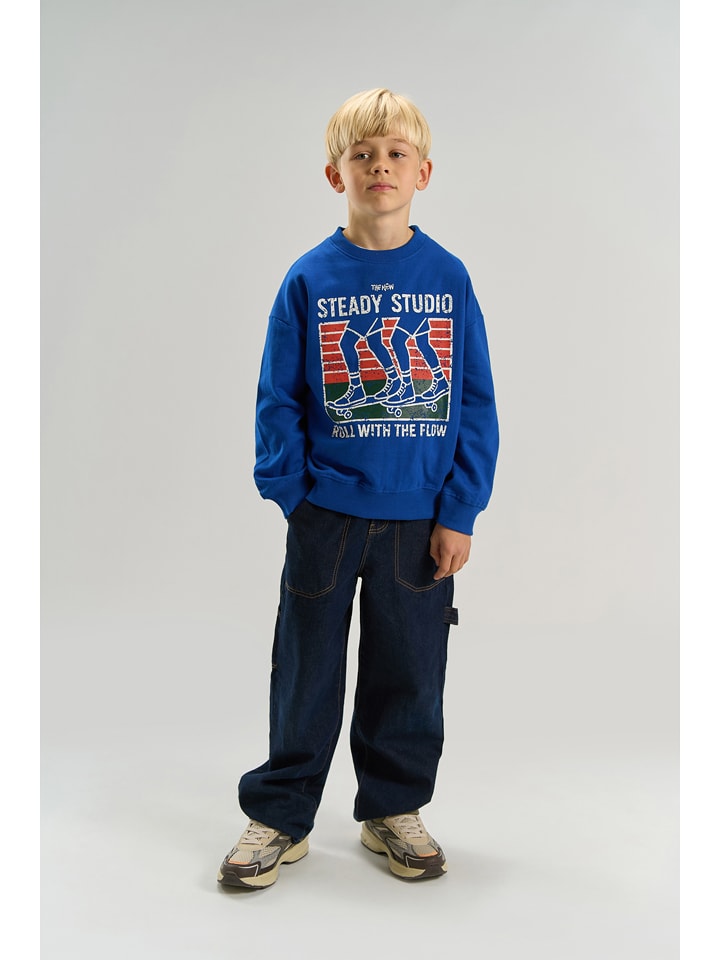 The NEW Sweatshirt "Vern" in Blau - 122/128