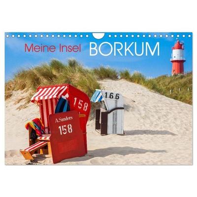 Meine Insel Borkum (Wandkalender 2027 DIN A4 quer), CALVENDO Monatskalender