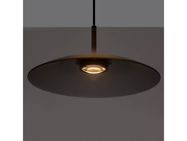 Suspension Polifemo Ø 40cm Gris/Gris aluminium / verre fumé LED non-remplaçables Module LED