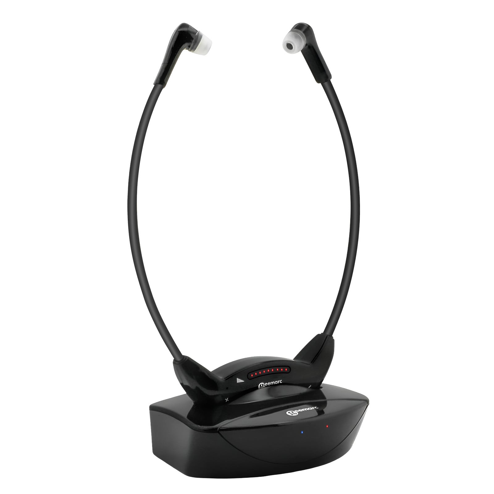 Geemarc Bluetooth-audiohoofdtelefoon met versterker, zwart