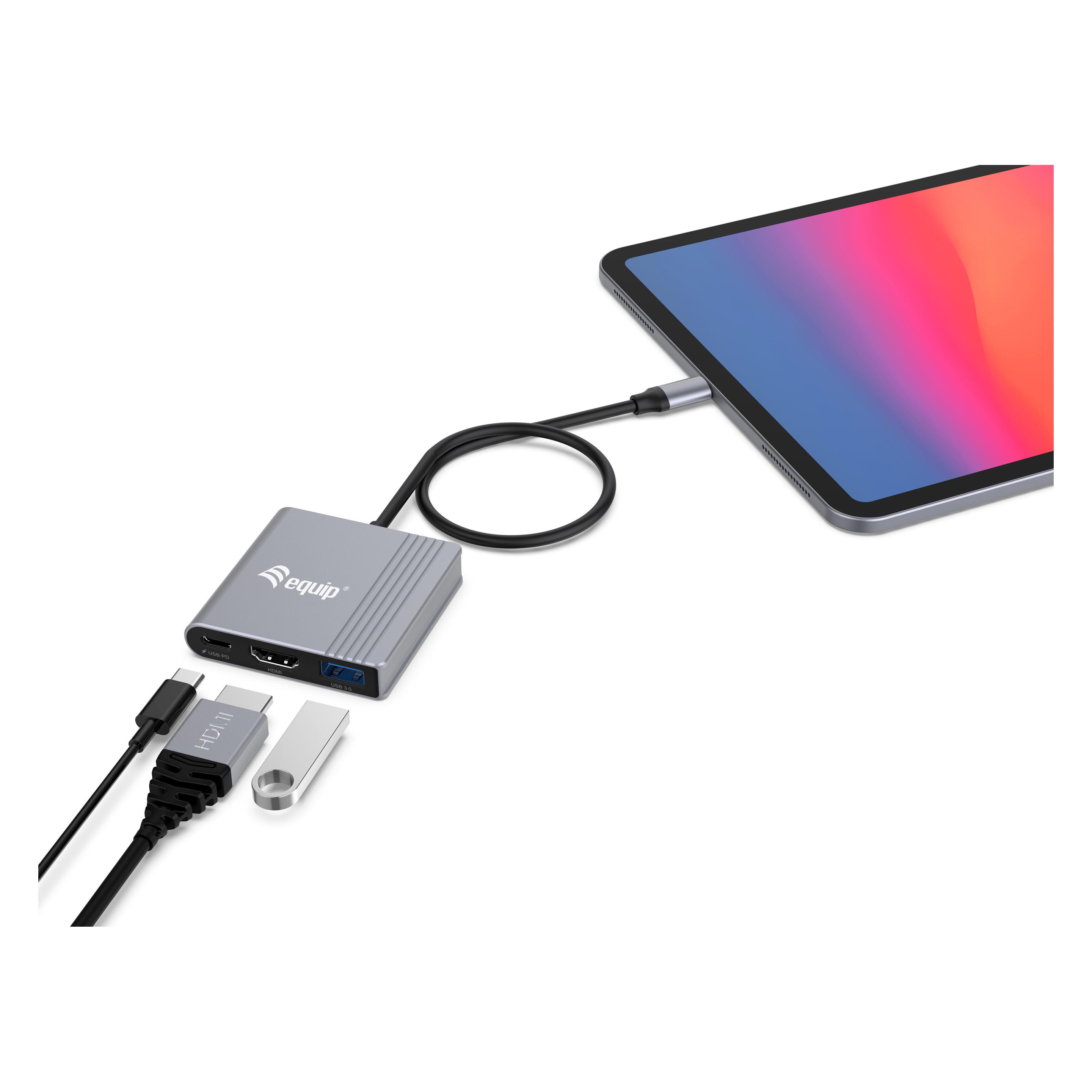 equip USB-C Hub (USB-C, 3 Ports) (133488)