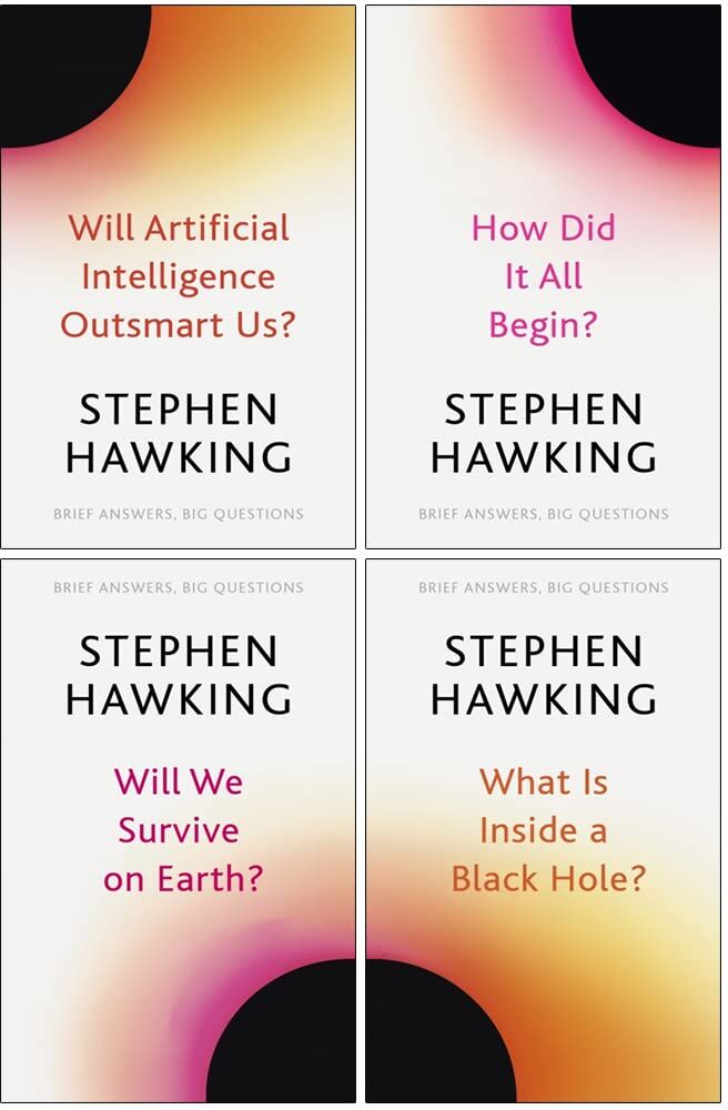 John Murray Stephen Hawking Big Questions 4 Books Collection Set – Science & Space Discovery Collection