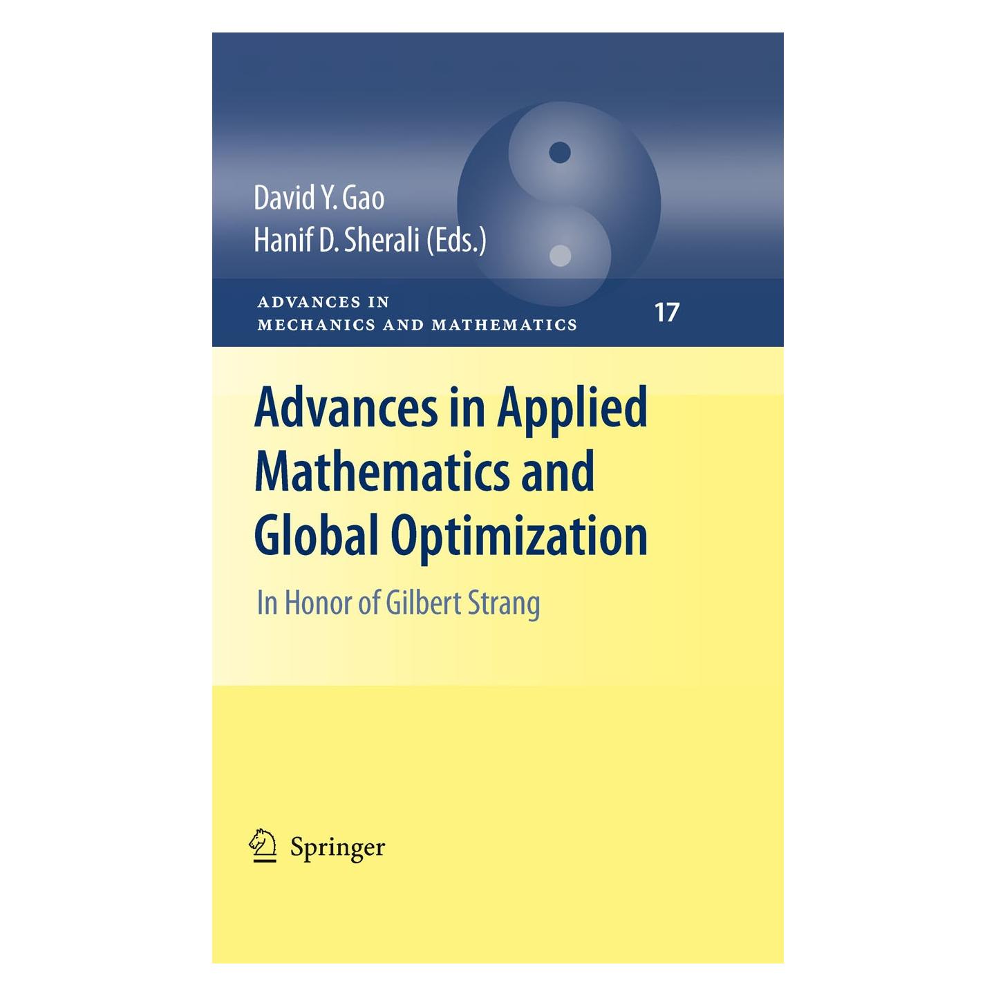 Springer Advances in Applied Mathematics and Global Optimization (Englisch, Hardcover, David Y. Gao, Hanif D. Sherali) (9780387757131)