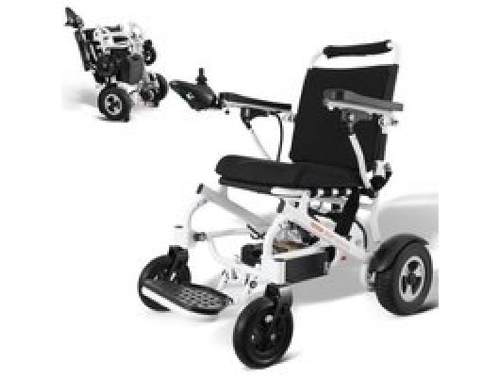 VEVOR Fauteuil roulant électrique pour adultes seniors, capacité de poids 136 kg, fauteuil roulant motorisé léger et pliable largeur 449,58 mm, chaise électrique tout terrain alliage d'aluminium 20 km