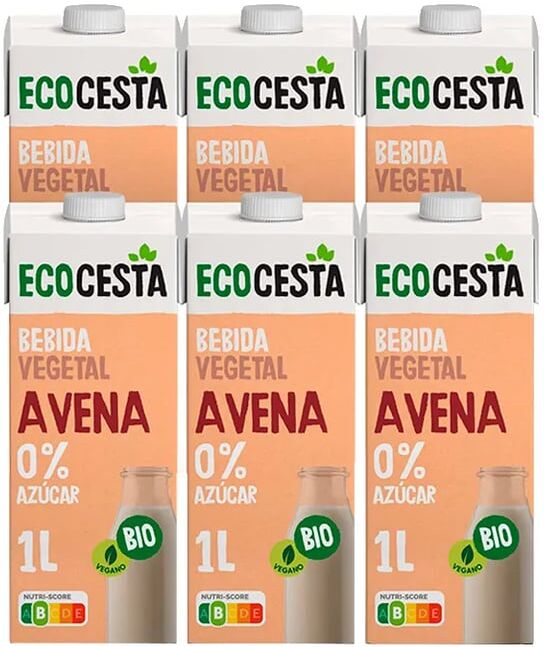 Ecocesta Bebida Vegetal De Aveia Sem Açúcar Bio 6 Unds 1 L