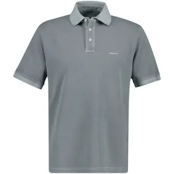 GANT Herren Poloshirt, ausgewaschen - SUNFADED POLO, Washer, Kurzarm, Knopfleiste Grau / M