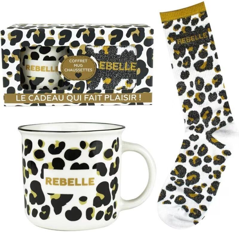 Enesco Set De Taza Y Calcetines Rebelle Talla Única Unisex